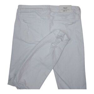 Cello White Distressed Skinny Jeans Jeggings Size 11 Cotton & Spandex Blend